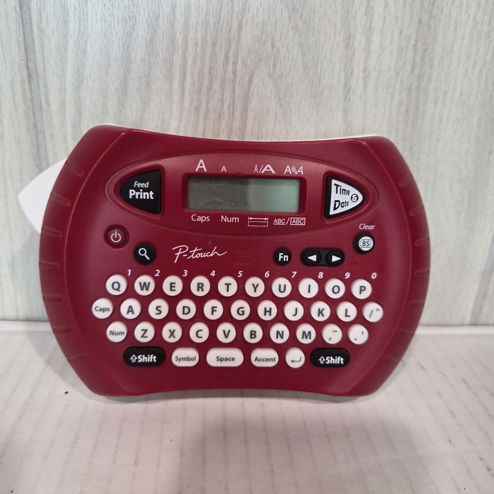 Brother P-Touch PT-70 Label Thermal Printer RED TESTED and Working